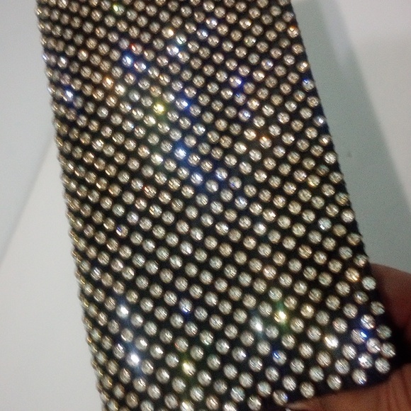 JW Robinson Los Angeles Sparkling ✨Dazzling Rhinestone Clutch Made in France - Picture 13 of 13